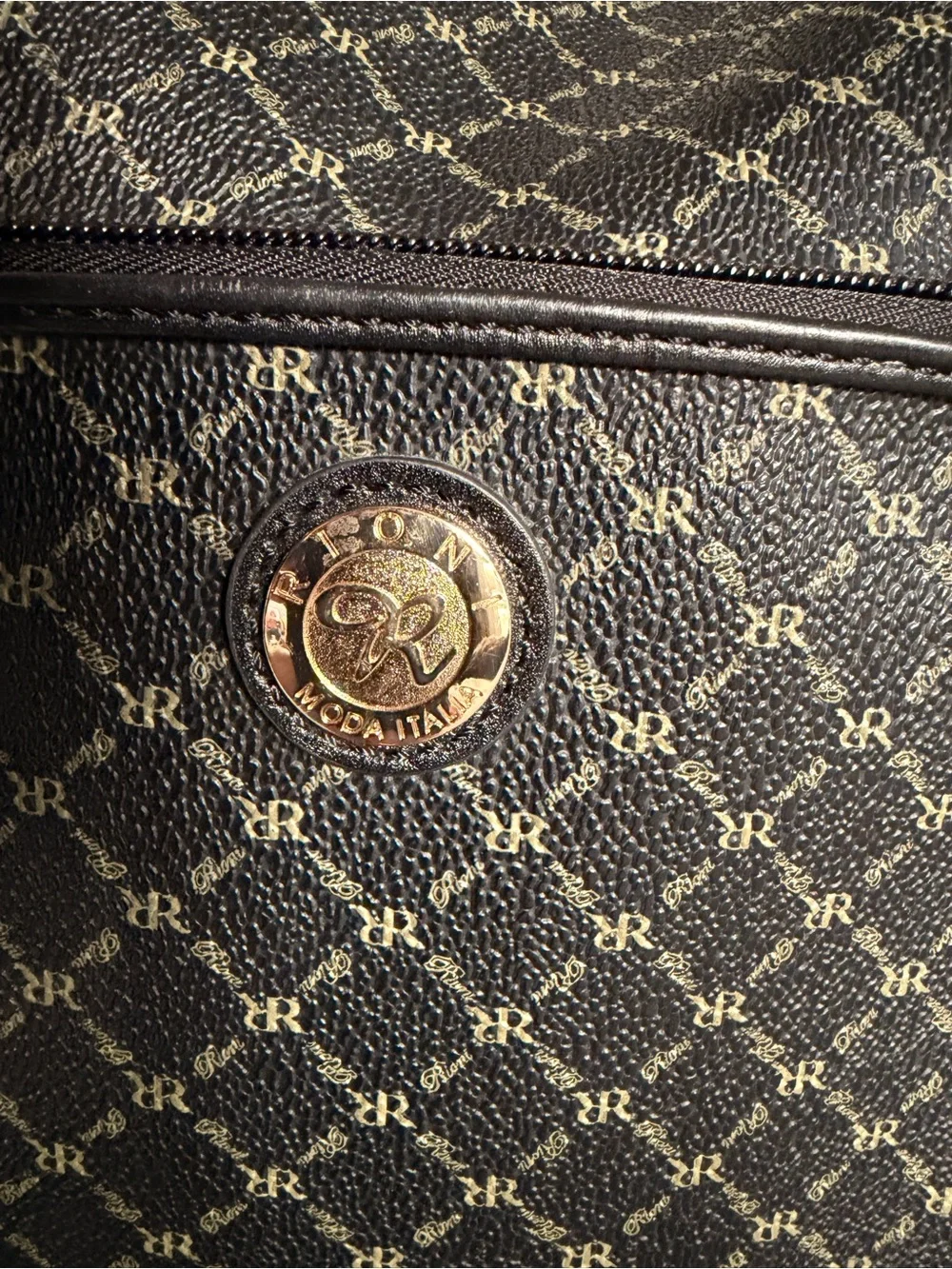 Rioni Moda Italia Monogram Hobo Bag